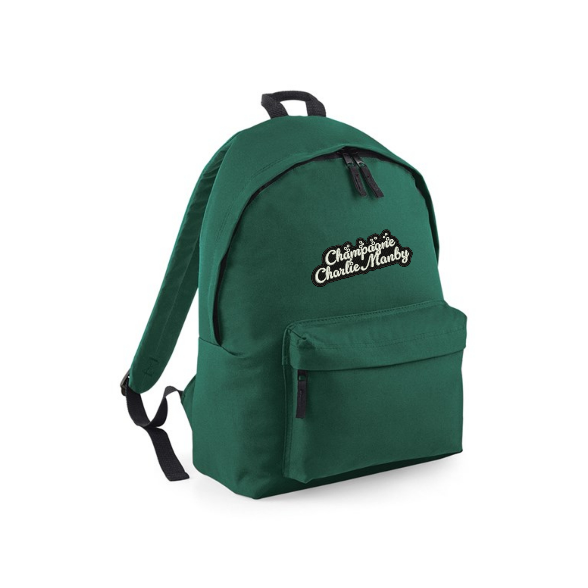 Charlie Manby Logo Backpack - Bottle Green