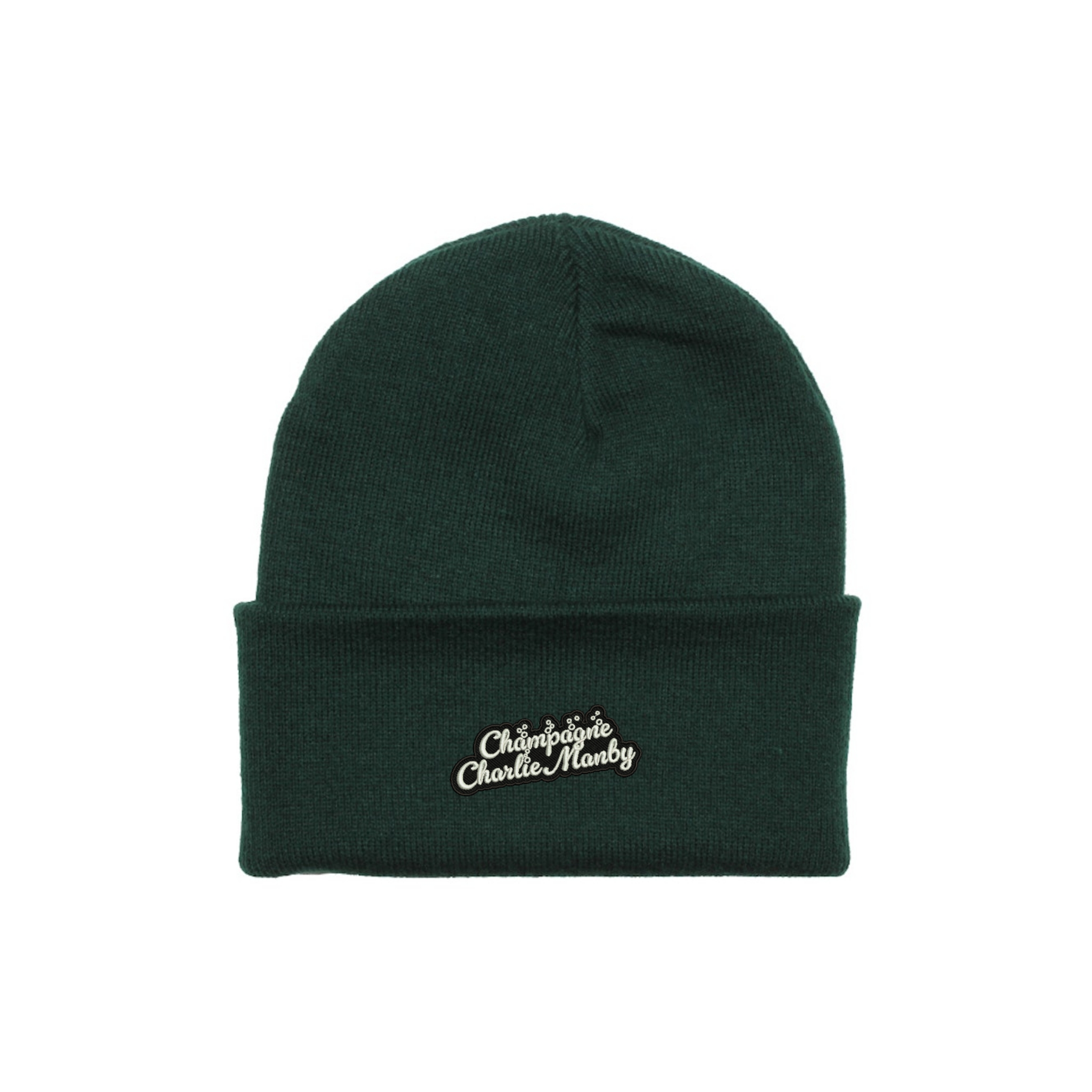 Charlie Manby Logo Beanie - Bottle Green