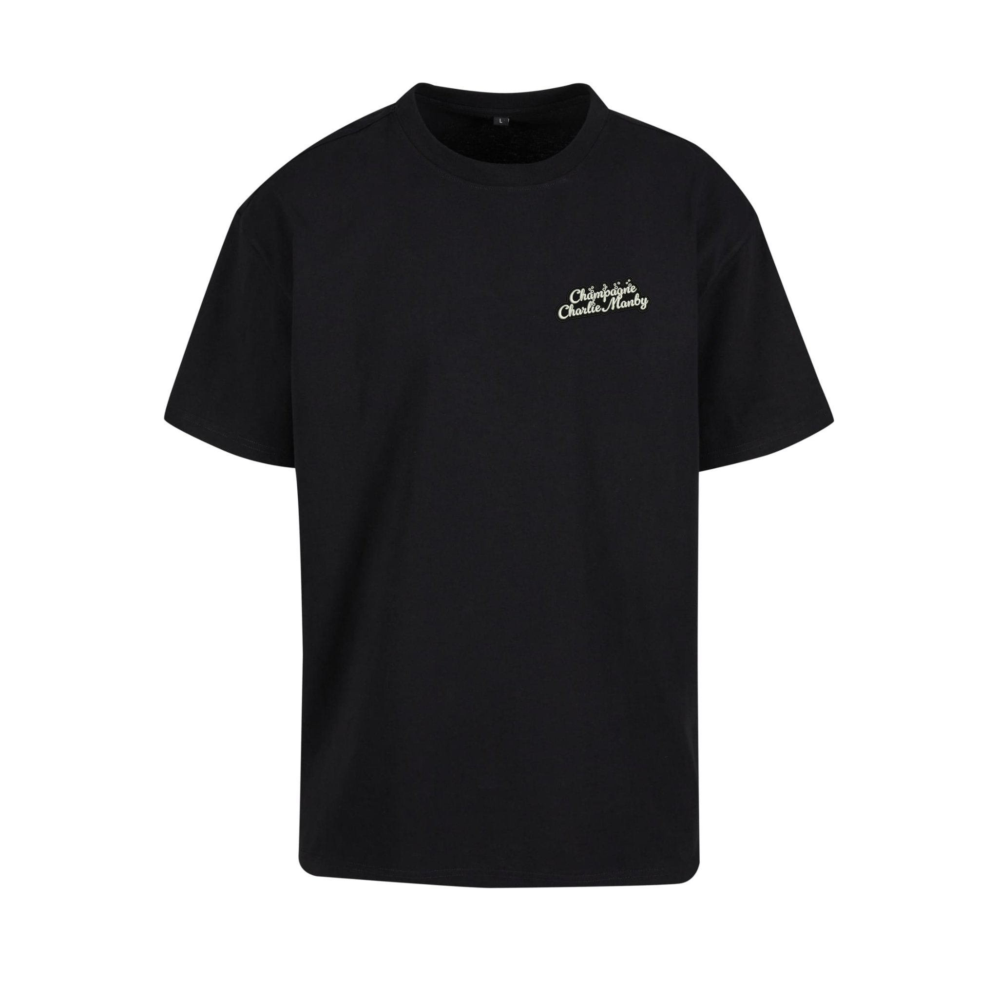 Charlie Manby Logo Darts T-Shirt - Black