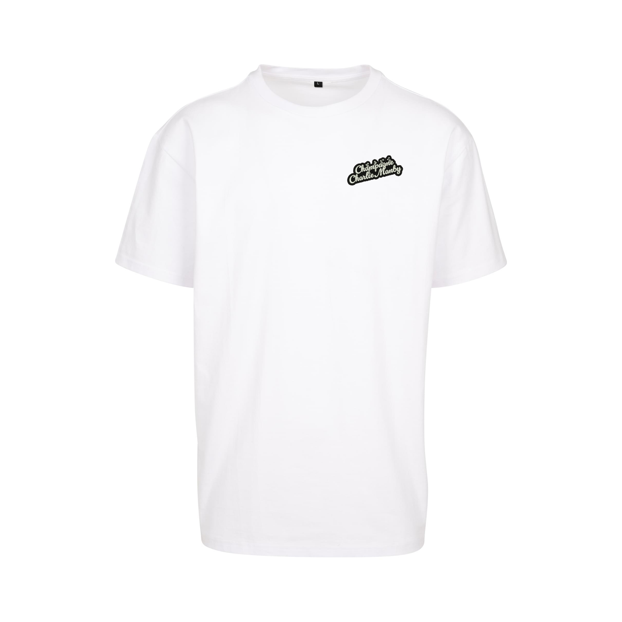 Charlie Manby Logo Darts T-Shirt - White