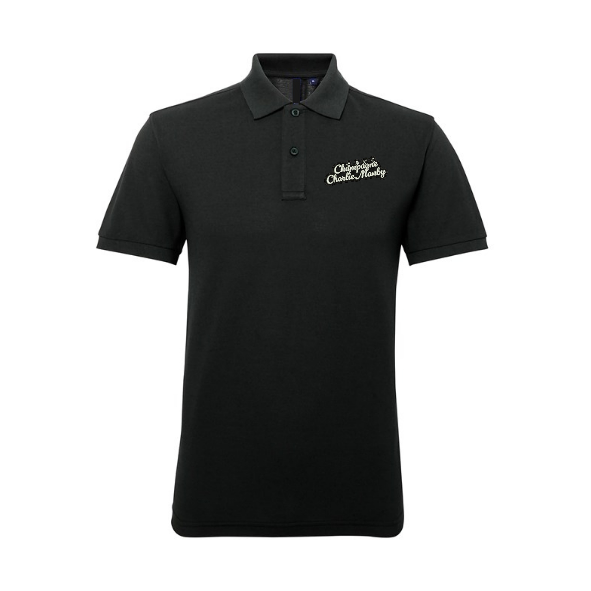 Charlie Manby Logo Polo Darts T-Shirt - Bottle Green