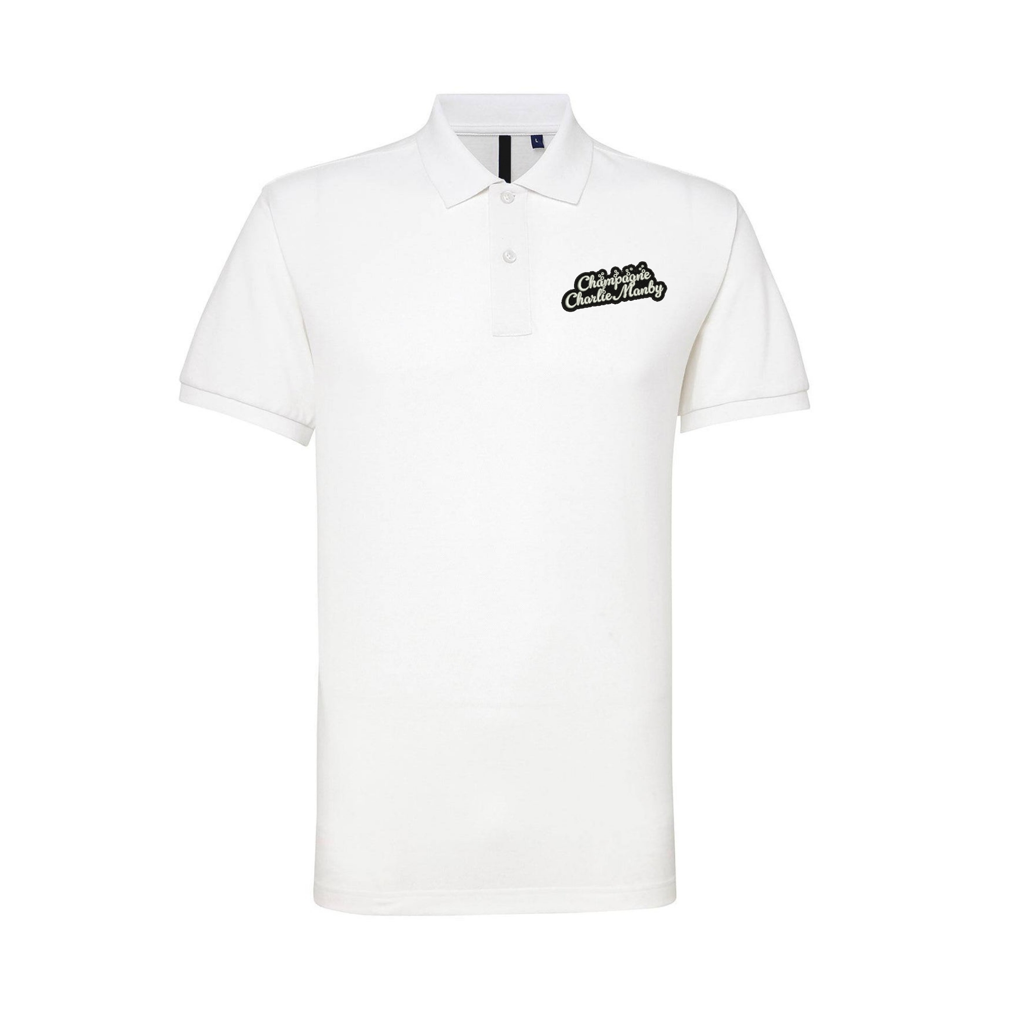 Charlie Manby Logo Polo Darts T-Shirt - White