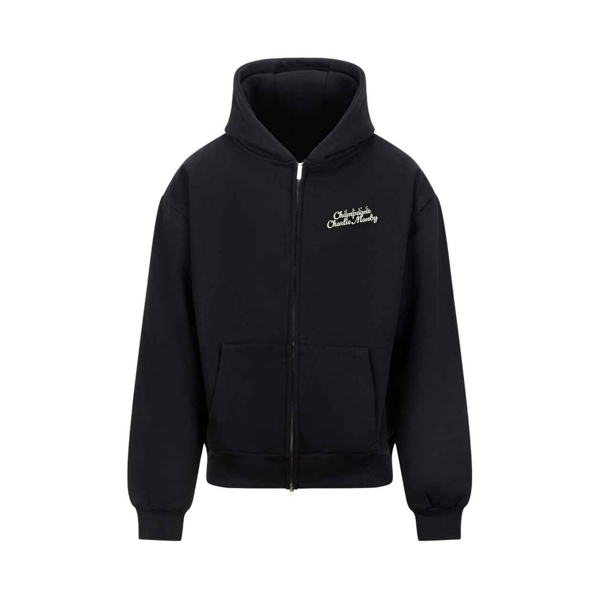 Charlie Manby Logo Zip Darts Hoodie - Black
