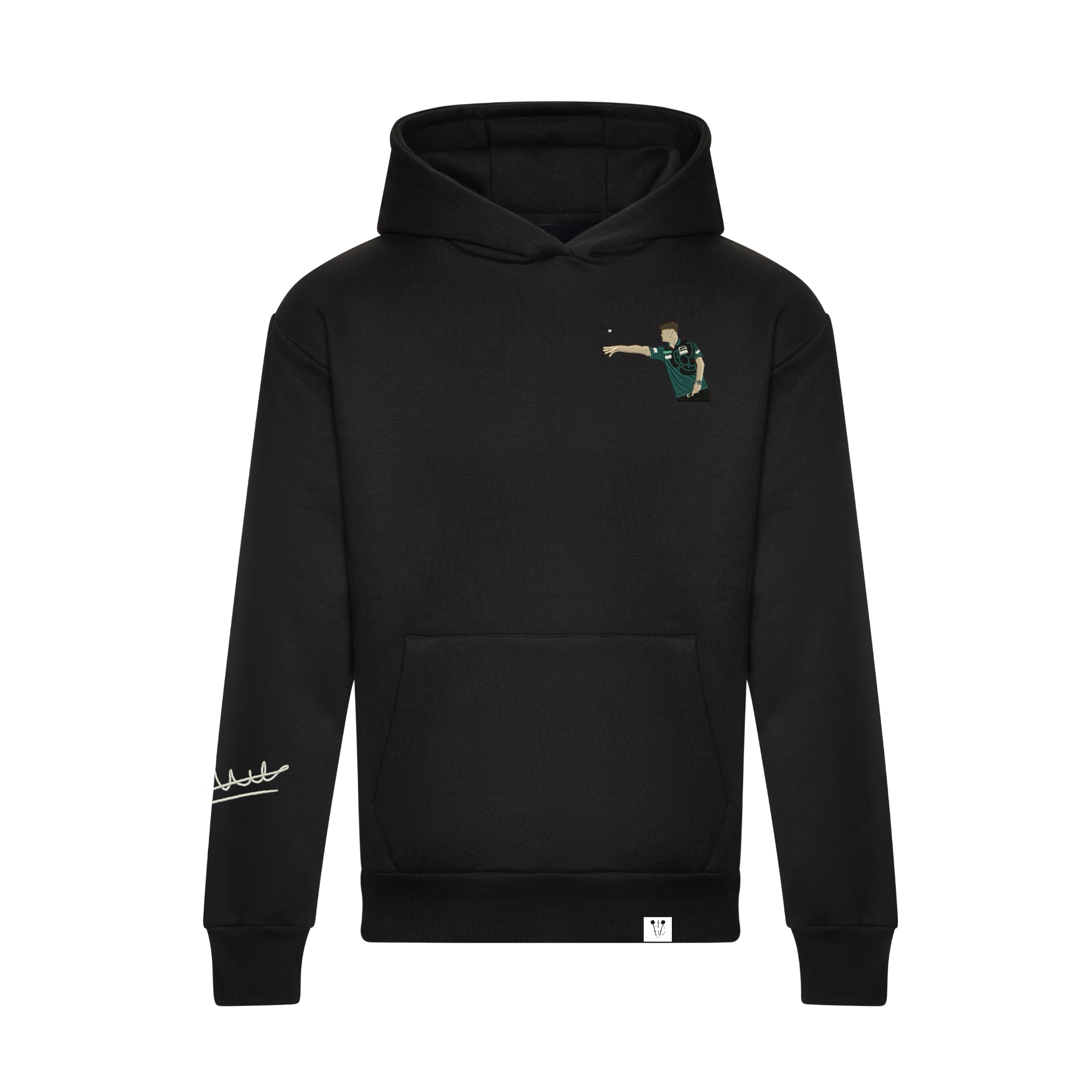 Charlie Manby Signature Darts Hoodie - Black