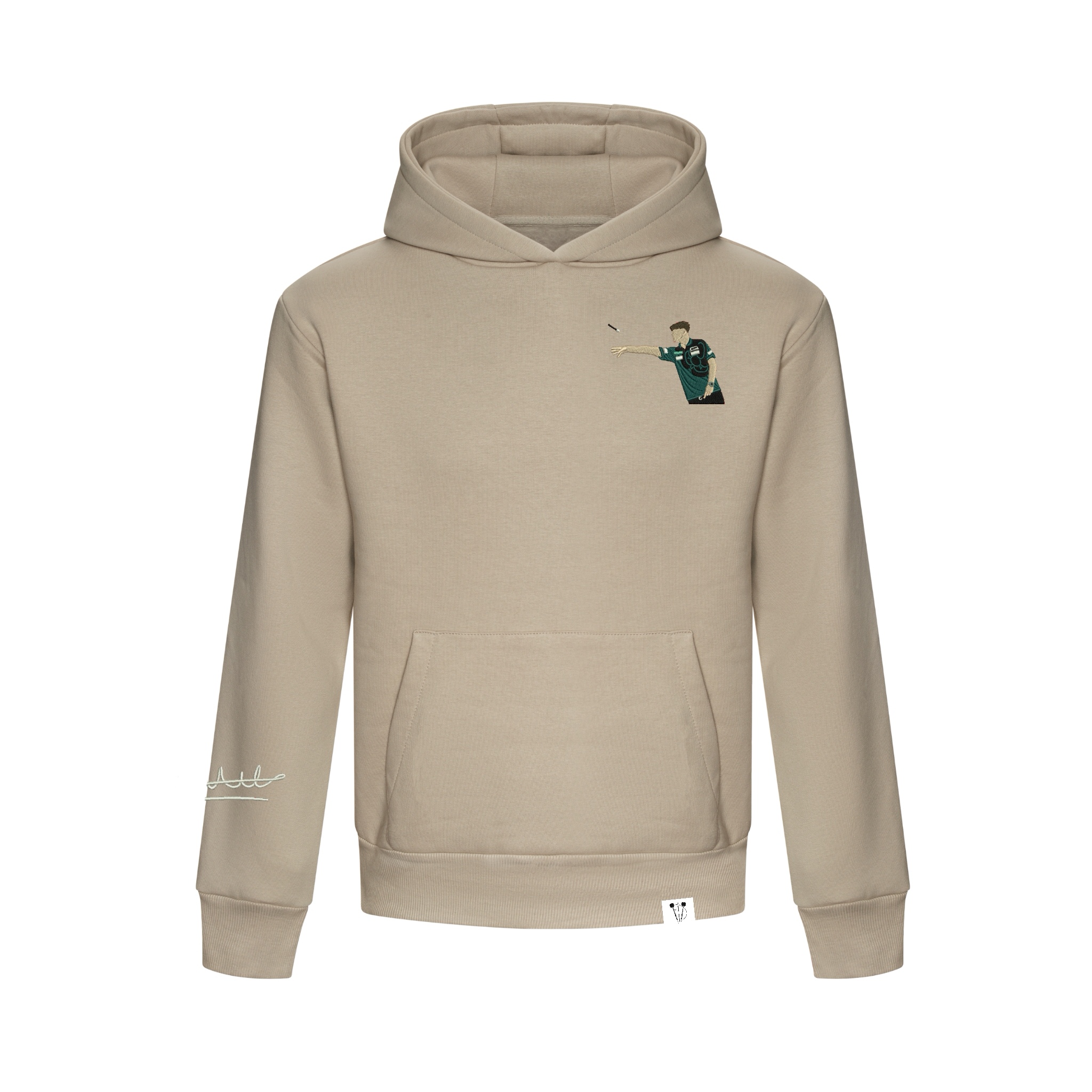 Charlie Manby Signature Darts Hoodie - Champagne - Natural Stone