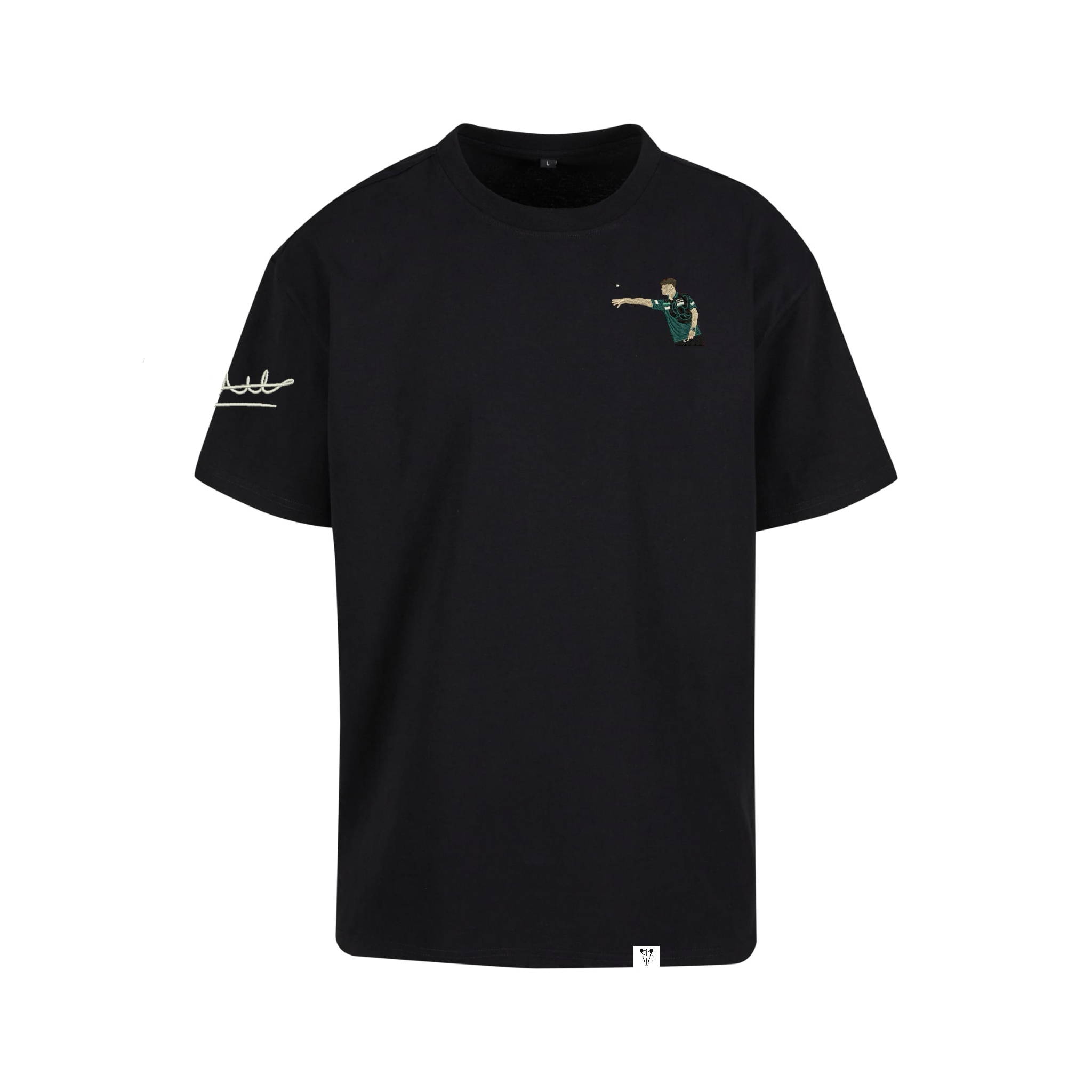 Charlie Manby Signature Darts T-Shirt - Black_edit_613023354061144