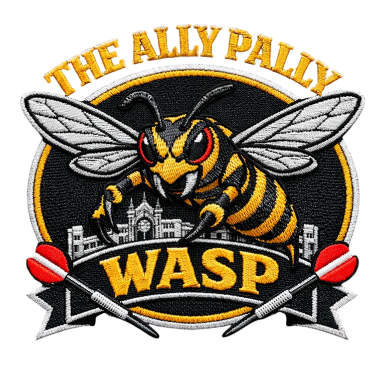 The Ally Pally Wasp logo By 9 Dart Threads